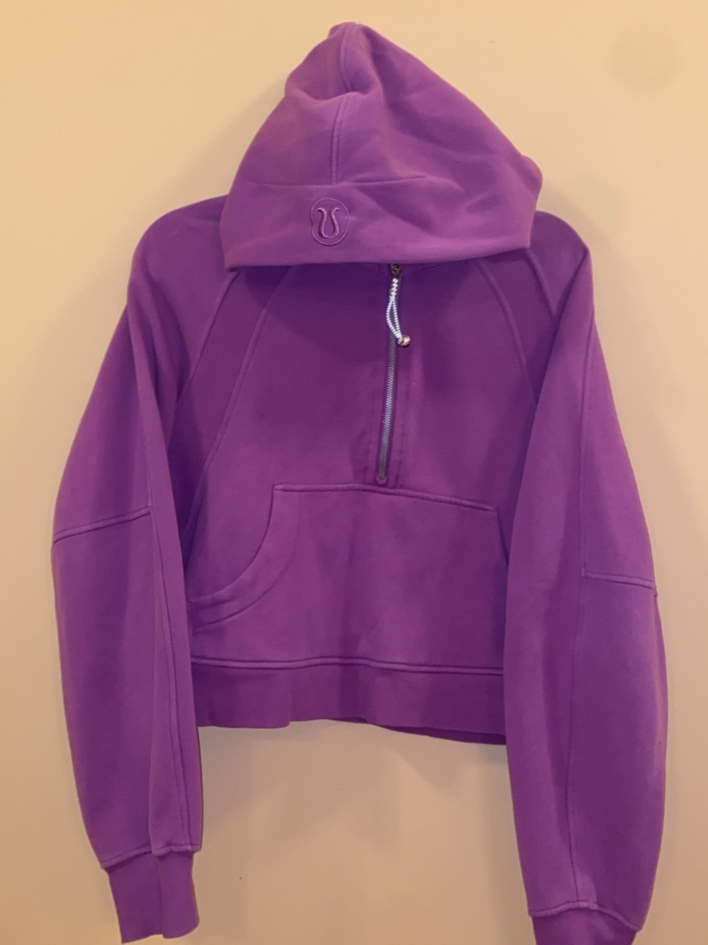 lululemon athletica 1/2 zip scuba Purple Half-Zip Hoodie - Picture 1 of 4